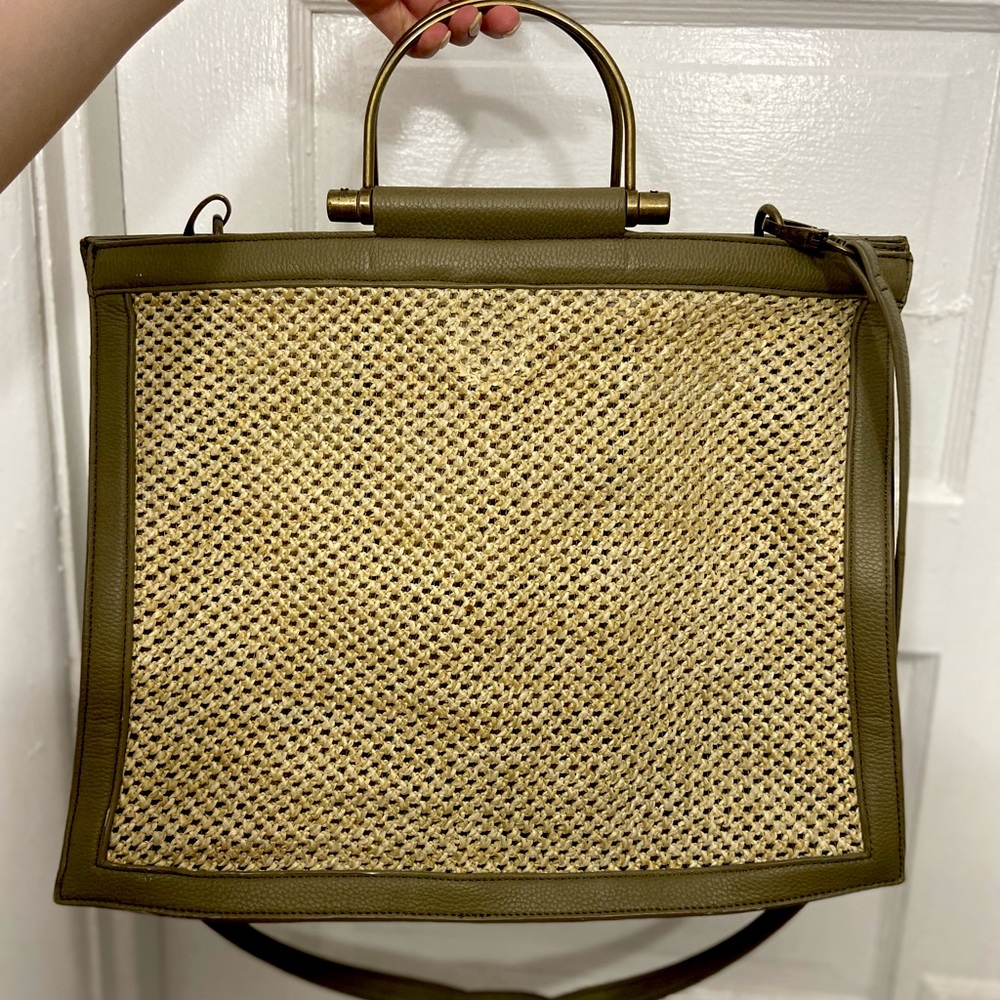 Anthropologie Tote with Brass Detail